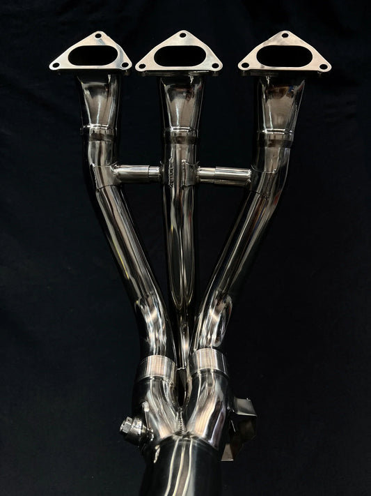 in stock Vandemon Triumph Speed Triple 1200 RS & RR 2021–2024  Titanium POLISHED Headers and Link Pipe  TRIUM120SPDHEADRB VA-156