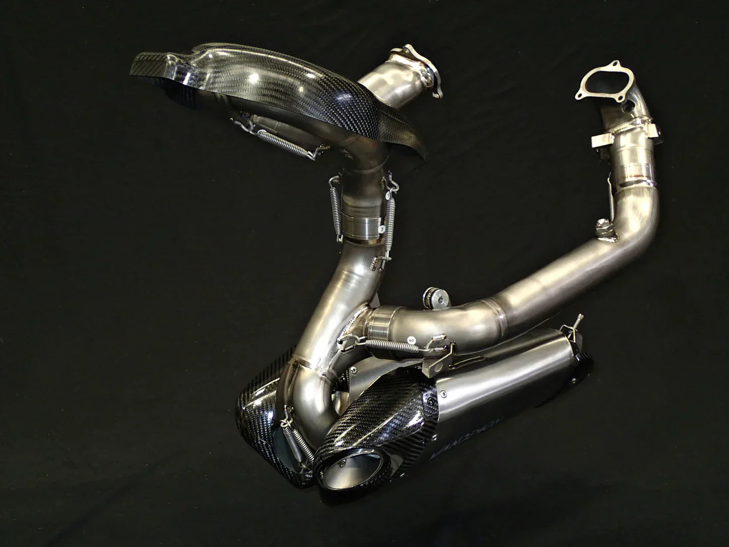 Vandemon Ducati V2 Panigale & Streetfighter Titanium Low Mount Exhaust System 2020-24 DUCV2TIEXHSBELA