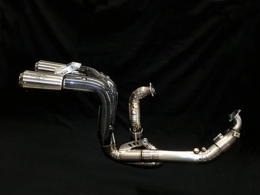 Vandemon  Ducati Panigale 1199, 1199S, 1299S, 1299 SP & R  2011-18 Titanium High Mount Exhaust System DUC129TIEXHMESA