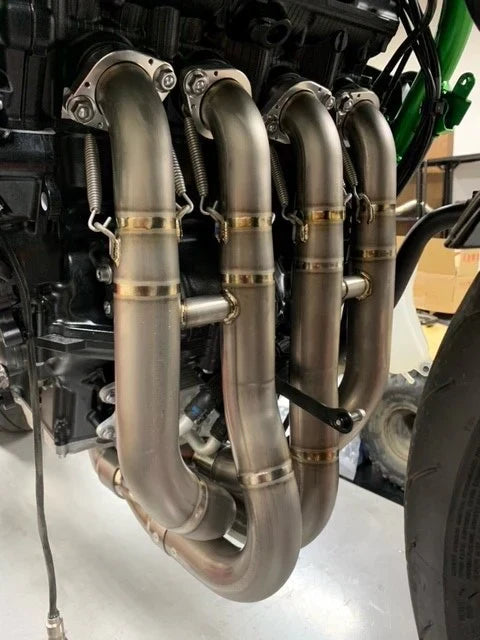 Vandemon Brushed Titanium Exhaust System  Ninja ZH2  2020-25 KAWAZH2TIEXHSYSBRUB