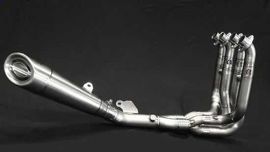Vandemon Brushed Titanium Exhaust System  Ninja ZH2  2020-25 KAWAZH2TIEXHSYSBRUB