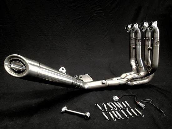 Vandemon Brushed Titanium Exhaust System  Ninja ZH2  2020-25 KAWAZH2TIEXHSYSBRUB