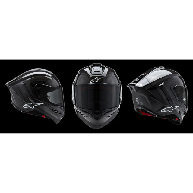 ALPINESTARS Supertech R10 Helmet - Solid - Carbon Black - Large 8200124-1902-L