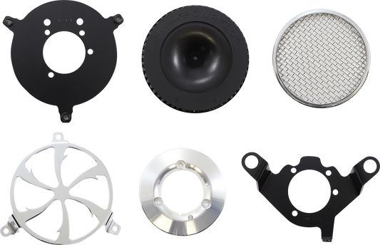 COBRA Air Filter - Swept - Chrome 606-0102-01-SB