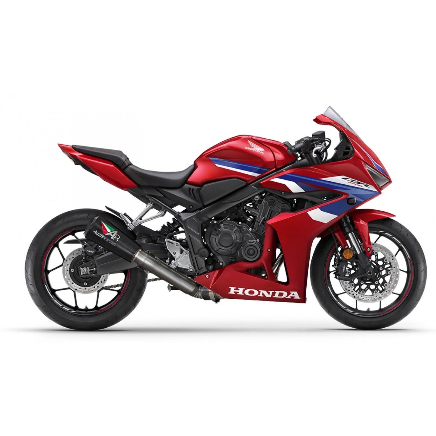 IN STOCK BLACK GP1  Austin Racing CB/CBR 650F/R 2017 - 2025 DE-CAT RACE EXHAUST SYSTEM AR64