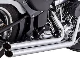 OPEN BOX NEW VANCE & HINES Big Shots Staggered Exhaust System - Chrome 17959