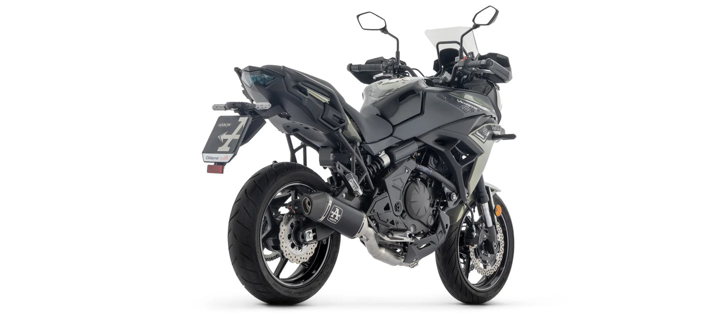 KAWASAKI  Z650 / NINJA 650 / VERSYS 650 E5+ 2025 FULL SYSTEM WITH VELOCE ALUMINIUM DARK SILENCER - 77501VAN
