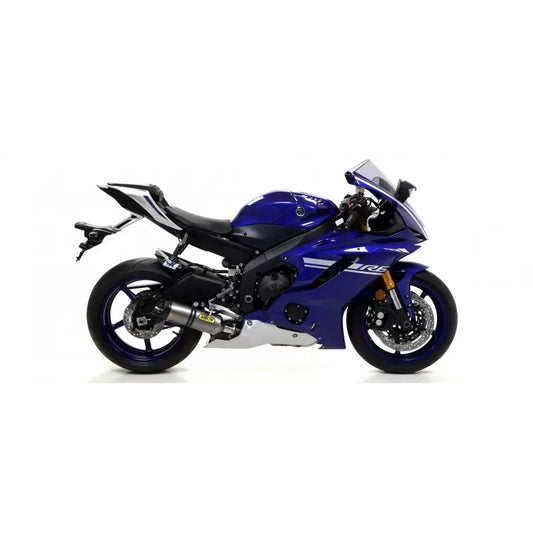 71863PK Arrow Thunder Exhaust, Titanium with Carbon Cap for Yamaha YZF-R6 08-25