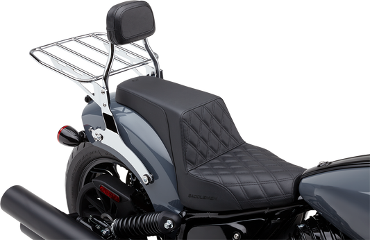 COBRA Detachable Backrest - Mini - Chrome - Chieftain 502-2012