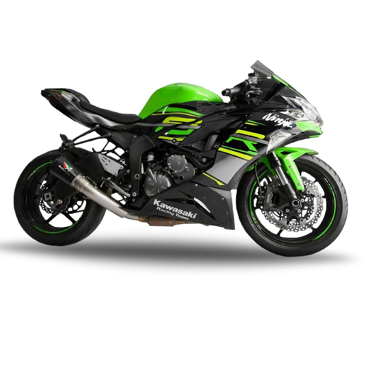 Austin Racing  ZX636/ZX6R  GP1 DE-CAT exhaust slip on for 2009-2025 2026 AR04
