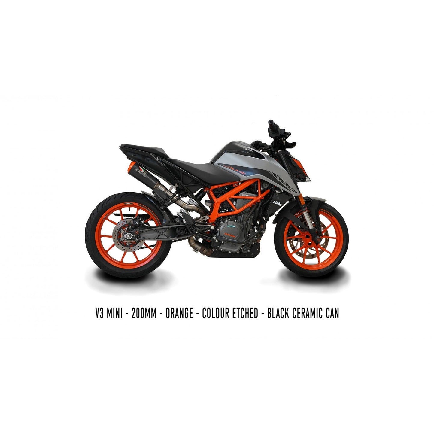 Austin Racing  V3 mini 2021-2023 KTM DUKE 390 GP1 HI-SLUNG DE-CAT RACE EXHAUST SYSTEM  AUR84