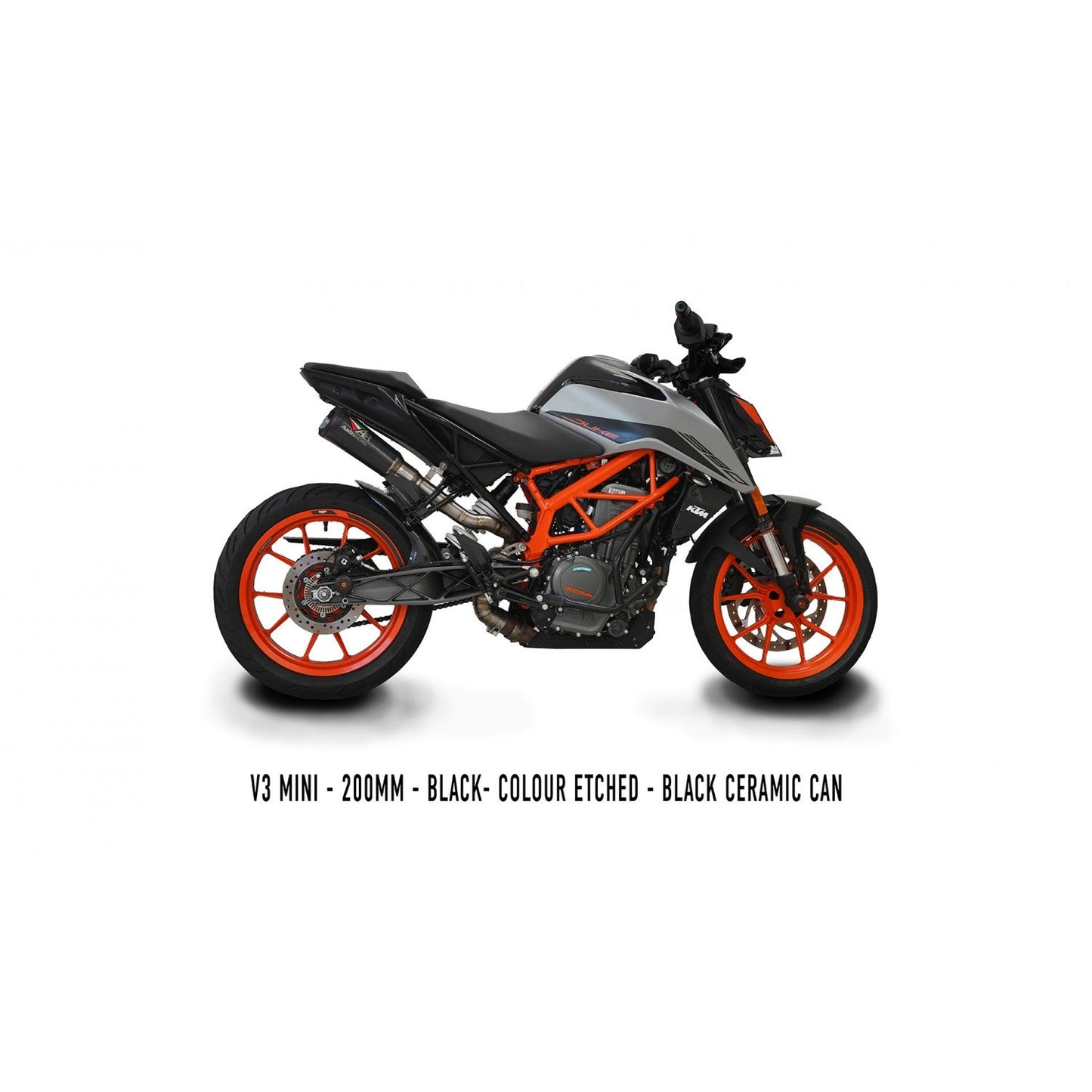 Austin Racing  V3 mini 2021-2023 KTM DUKE 390 GP1 HI-SLUNG DE-CAT RACE EXHAUST SYSTEM  AUR84