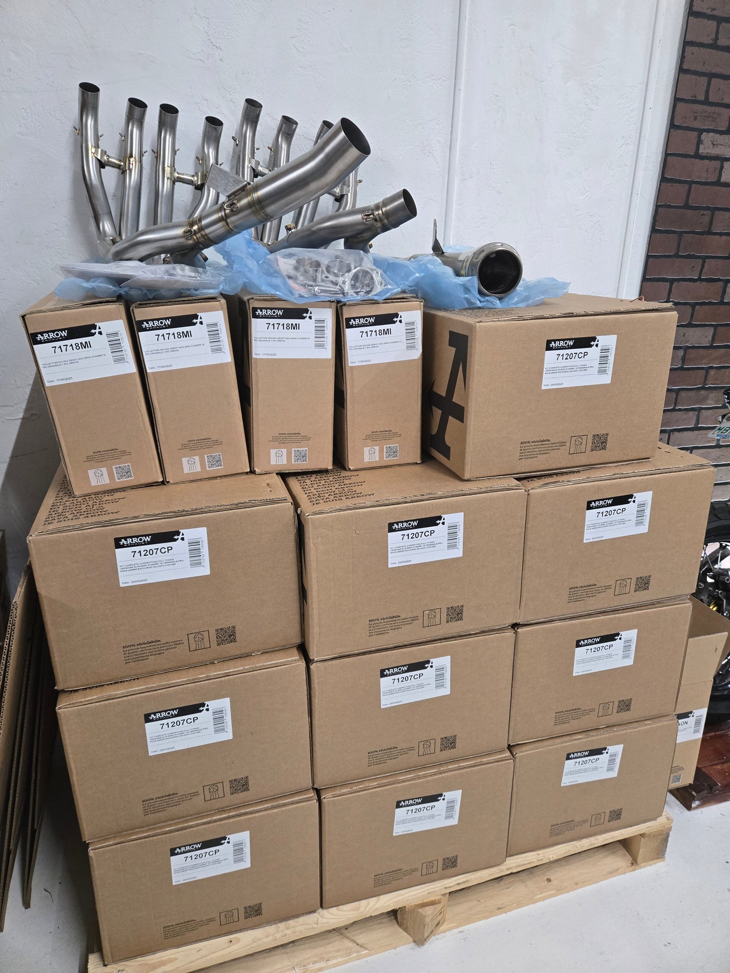 IN STOCK 71207CP Arrow Competition Evo Full Titanium Exhaust for BMW S1000RR 2020-2025 / M1000RR 2020-2024