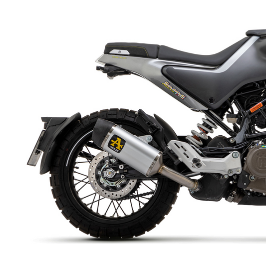 72631ak Arrow Husqvarna Svartpilen 401 2020-2024  Homologated Aluminum Indy Race Exhaust With Welded Link Pipe