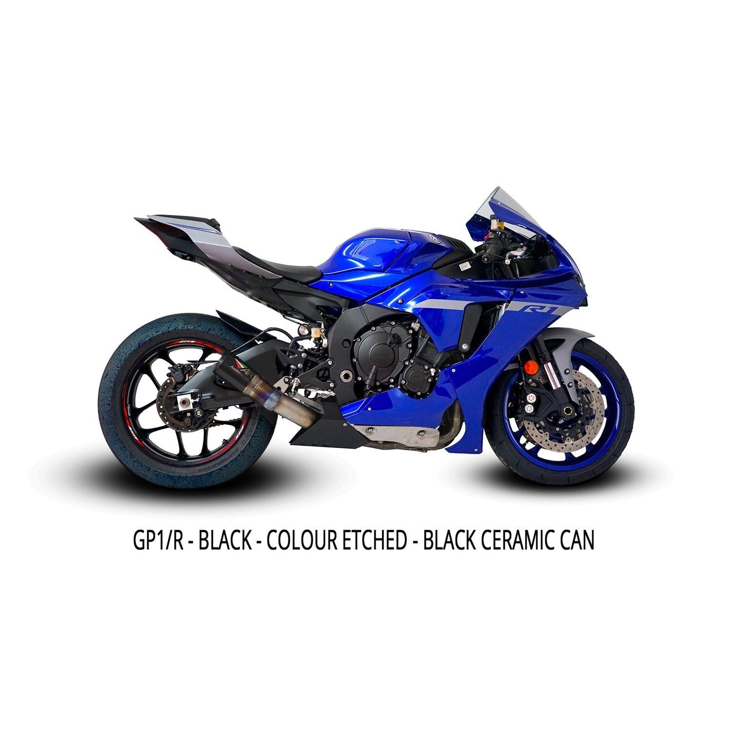 BLACK GP1R  Austin Racing DE-CAT EXHAUST SYSTEMS for YAMAHA R1 2020 - 2025  AR50